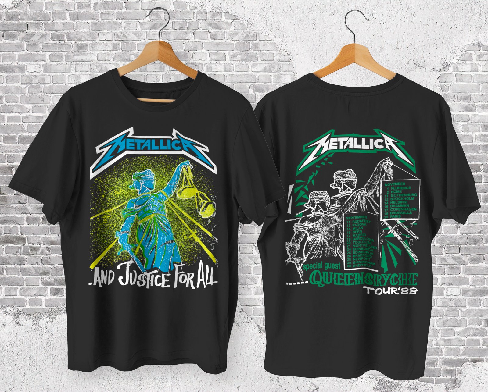 Metallica justice for all sales shirt